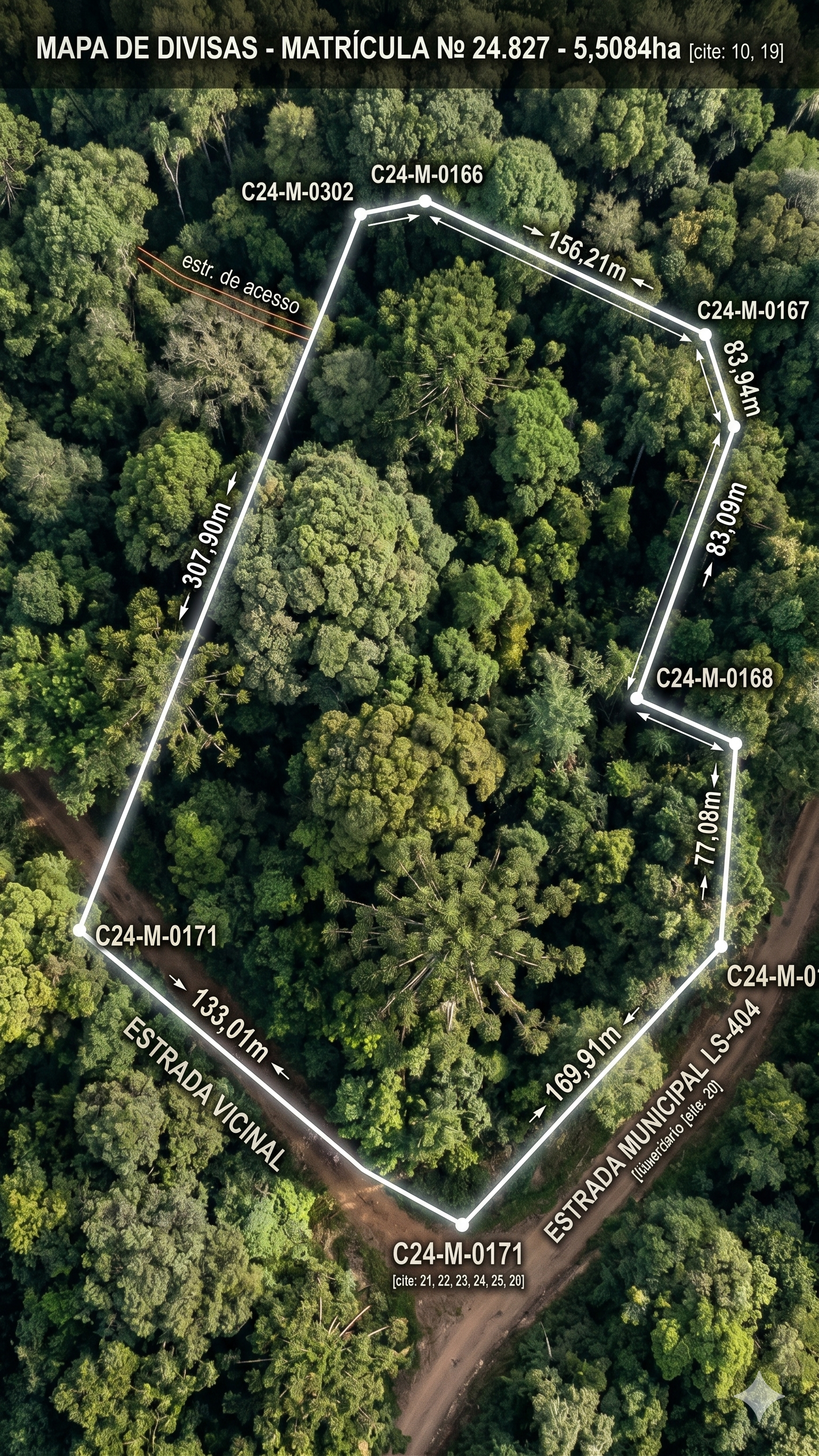 Terreno 5,5084ha no Rio da Várzea